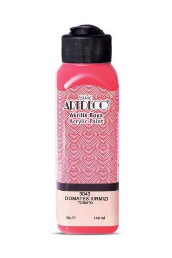 Akrilik Boya 140 ml 3043 Domates Kırmızı