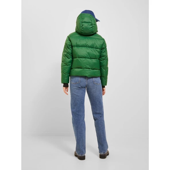 Jack&Jones JJXX Kapüşonlu Minimalist Kadın Mont - Oversized Crop - 9