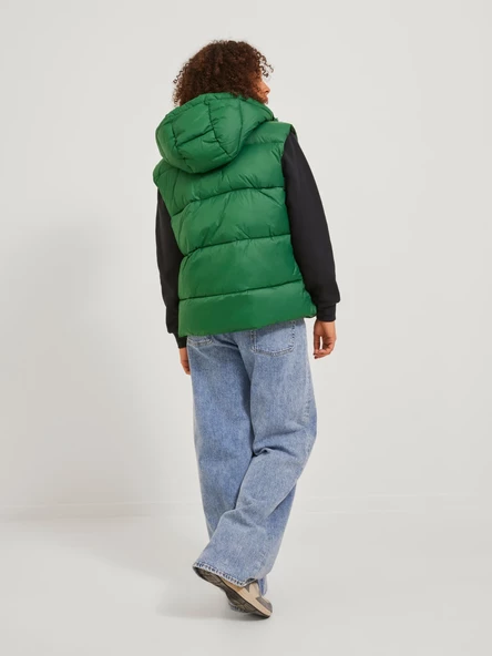 Jack&Jones JJXX Kapüşonlu Oversize Kadın Yelek - Minimalist Stil - 3