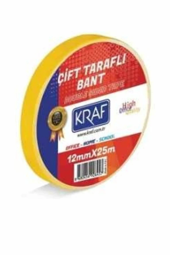 Çift Taraflı Bant 12 Mm X 25 Mt