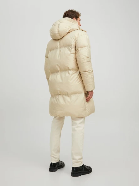 Jack&Jones Oversize Kapüşonlu Uzun Erkek Kışlık Mont - Minimalist - 5