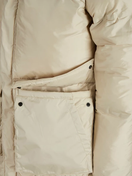 Jack&Jones Oversize Kapüşonlu Uzun Erkek Kışlık Mont - Minimalist - 6