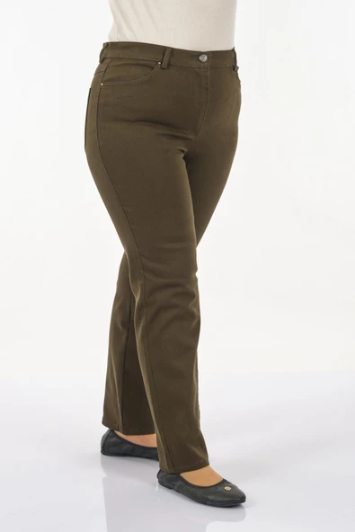 Seleste Yüksek Bel Kadın Pantolon - Minimalist Günlük Stil - Resim 4