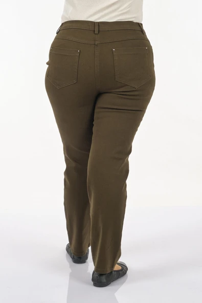 Seleste Yüksek Bel Kadın Pantolon - Minimalist Günlük Stil - Resim 5