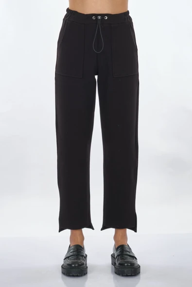 Vedi Oversize Yüksek Bel Kadın Pantolon - Minimalist Stil - Resim 9