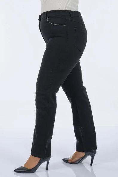 Seleste Yüksek Bel Kadın Pantolon - Minimalist Günlük Stil - Resim 11