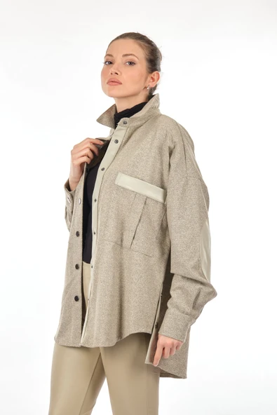 Unique Mode Oversize Kadın Gömlek - Minimalist Günlük Stil - 5