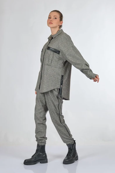 Unique Mode Oversize Kadın Gömlek - Minimalist Günlük Stil - 10