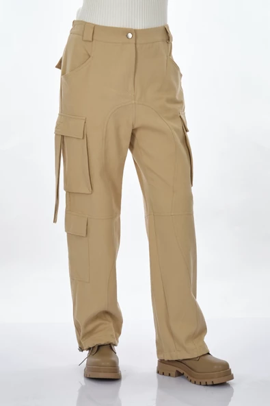 Unique Mode Oversize Bol Cepli Kadın Pantolon - Minimalist Günlük Stil - 5