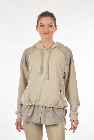 Unique Mode Oversize Kapüşonlu Kadın Sweatshirt - Rahat ve Şık