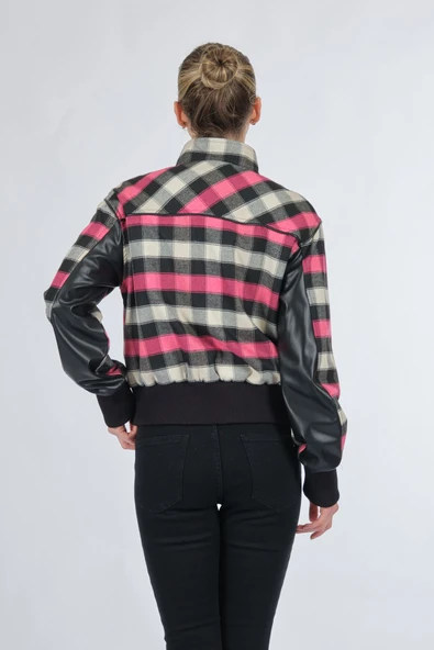 Unique Mode Minimalist Crop Kareli Mont - Günlük Kullanım - 6