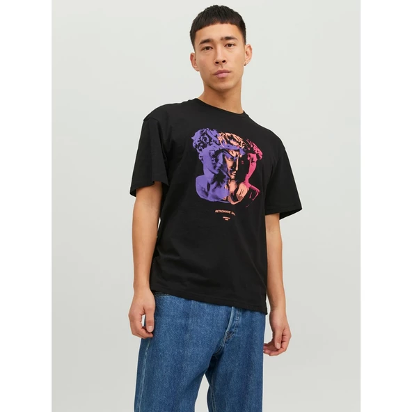 Jack&Jones Oversize Erkek T-Shirt - Minimalist Tasarım - Günlük Kullanım - Resim 5