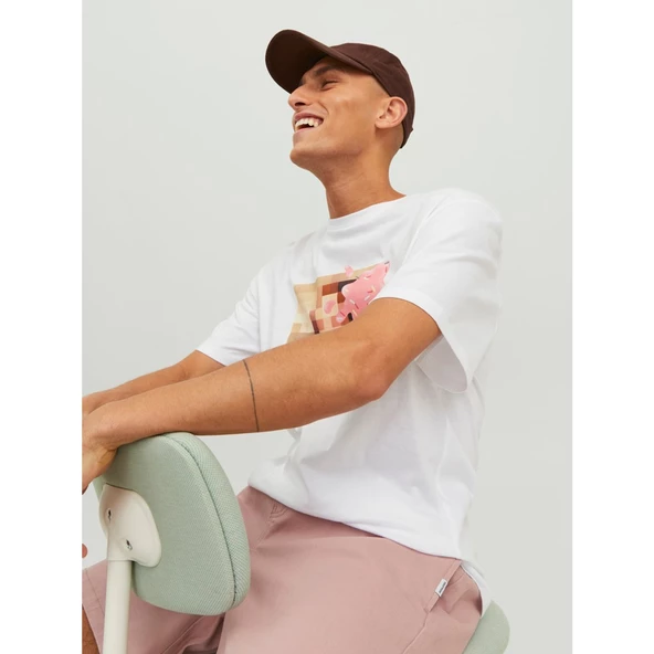 Jack&Jones Oversize Erkek T-Shirt - Minimalist Tasarım - Günlük Kullanım - Resim 10