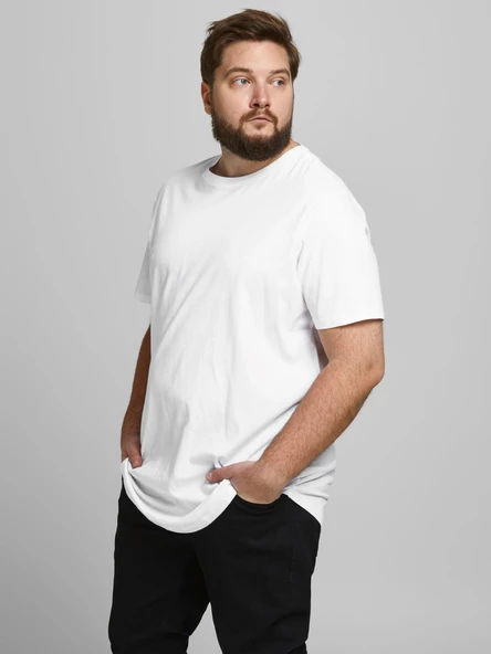 Jack&Jones Oversize Minimalist Erkek T-Shirt - Günlük Kullanım - 7