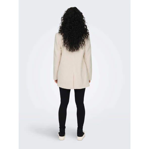 Only Minimalist Yaka Tek Düğmeli Midi Kadın Ceket - Günlük Şıklık - Resim 6