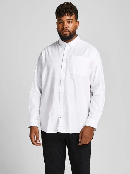 Jack&Jones Oversize Uzun Kol Minimalist Erkek Gömleği - 8