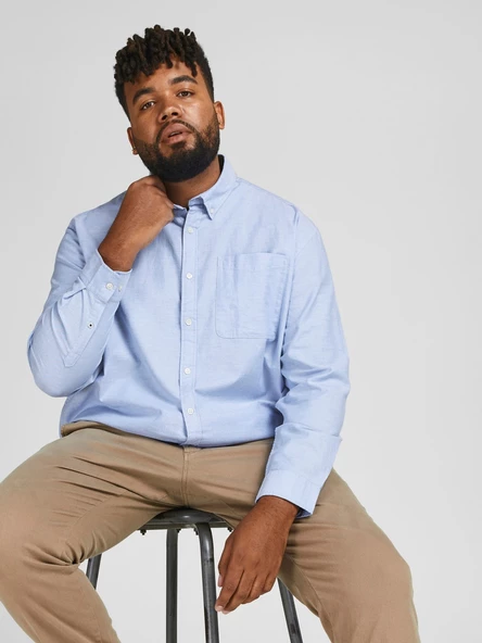 Jack&Jones Oversize Uzun Kol Minimalist Erkek Gömleği - 11