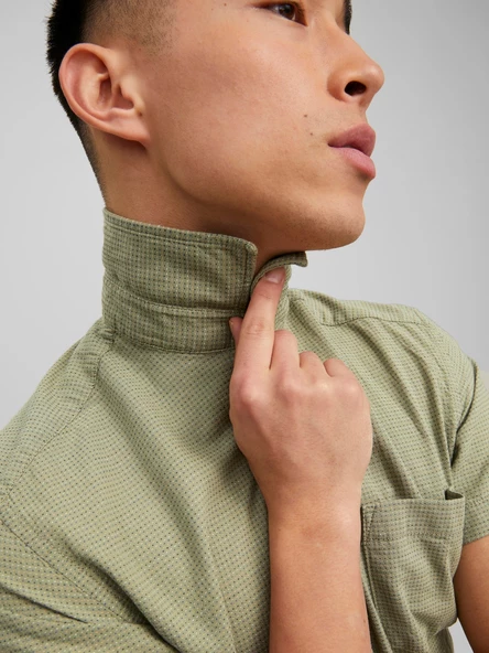 Jack&Jones Minimalist Kısa Kol Erkek Gömleği - Günlük & Rahat - 11