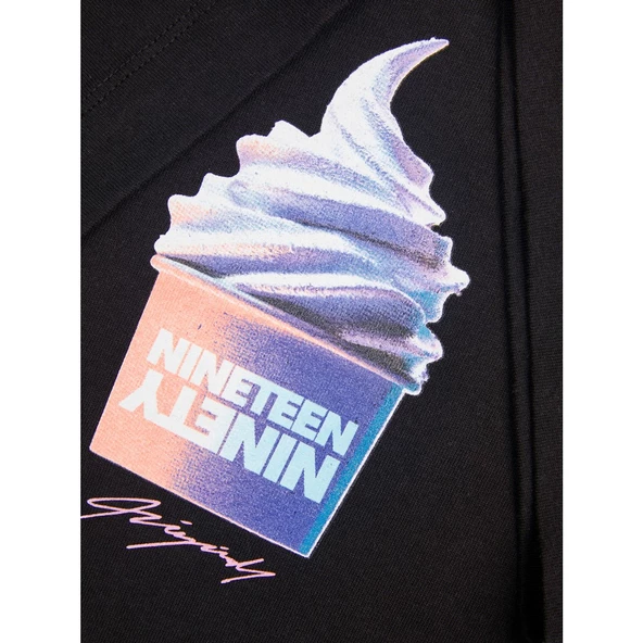 Jack&Jones Oversize Erkek T-Shirt - Kısa Kol Yuvarlak Yaka - Streetwear Tarzı - Resim 8