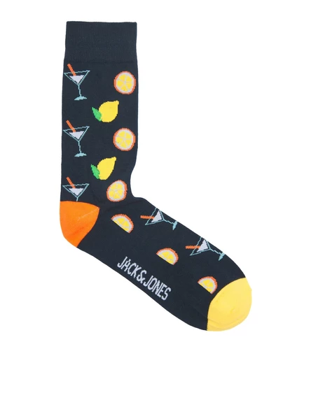 Jack&Jones Desenli Erkek Çorabı - Surf/Kokteyl Desenleri - Rahat ve Şık - 3