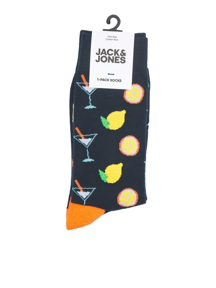 Jack&Jones Desenli Erkek Çorabı - Surf/Kokteyl Desenleri - Rahat ve Şık - 4
