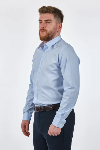 Damat Tween Minimalist Uzun Kol Gömlek - İş ve Günlük Kullanım - 3