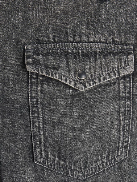 Jack&Jones Erkek Uzun Kol Denim Gömlek - Vintage Streetwear - 3