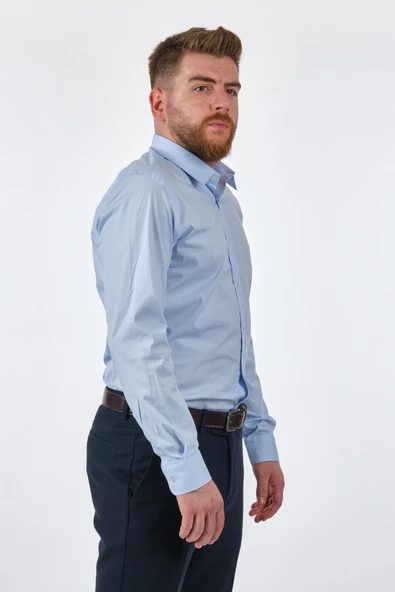 Damat Tween Minimalist Uzun Kol Gömlek - İş ve Günlük Kullanım - 4