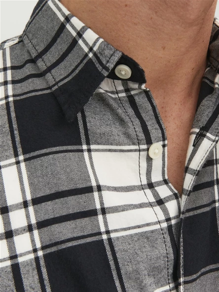 Jack&Jones Erkek Uzun Kol Kareli Minimalist Gömlek - Günlük Stil - 6