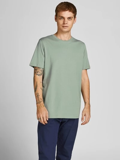 Jack&Jones Oversize Erkek T-Shirt - Minimalist Stil, Günlük Kullanım - 4