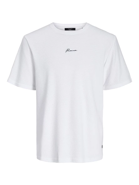 Jack&Jones Minimalist Oversize Erkek Tişört - Kısa Kol Yuvarlak Yaka - 4