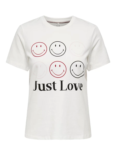 Only Minimalist Kadın T-Shirt - Kısa Kol Yuvarlak Yaka Günlük - 9