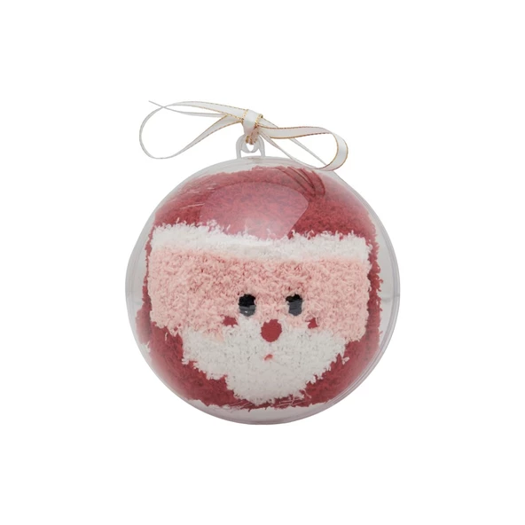 Only Peluş Noel Baba Desenli Kadın Çorabı - Sıcacık ve Rahat - 5