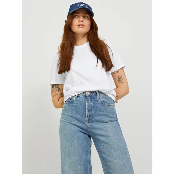 Jack&Jones JJXX Kadın Minimalist Kısa Kol Tişört - Regular Fit - Resim 5