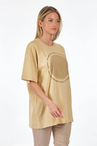 Only Oversize Minimalist Kadın T-Shirt - Kısa Kol - Günlük - 7