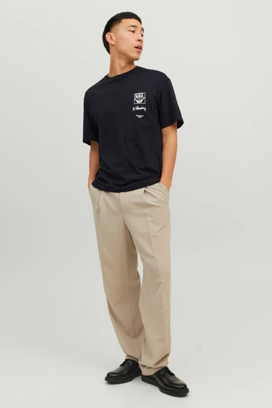 Jack&Jones Oversize Erkek T-Shirt - Kısa Kol - Minimalist Stil - Resim 11