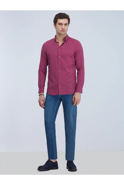 Kip Erkek Uzun Kol Minimalist Gömlek - Günlük Şıklık - 2