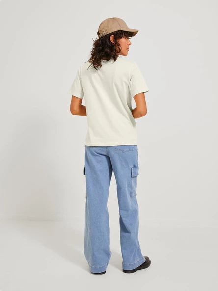 Jack&Jones JJXX Oversize Minimalist Kadın Tişört - Kısa Kol - 7