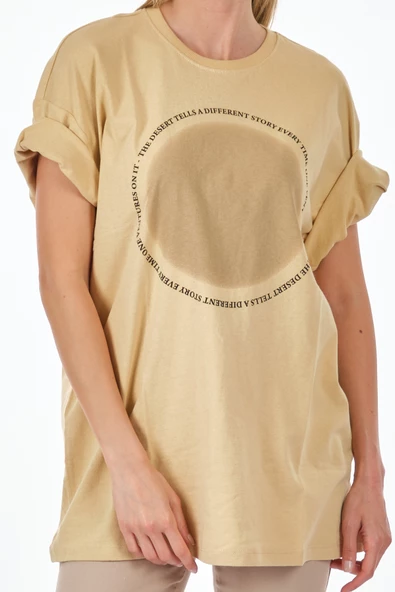 Only Oversize Minimalist Kadın T-Shirt - Kısa Kol - Günlük - 9