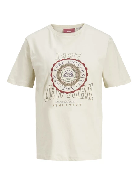 Jack&Jones JJXX Oversize Minimalist Kadın Tişört - Kısa Kol - 9