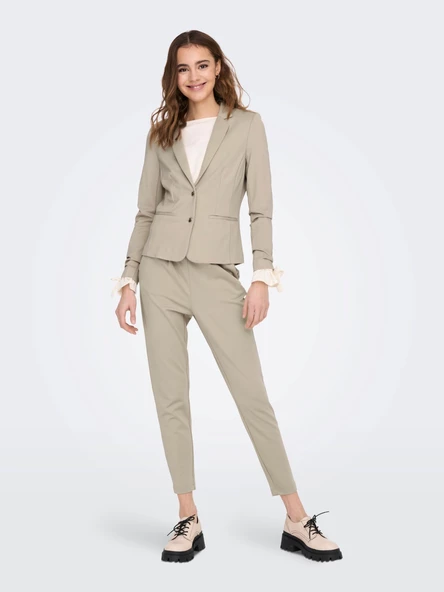 Only Minimalist Yüksek Bel Midi Kadın Pantolon - Günlük Şık - Resim 4