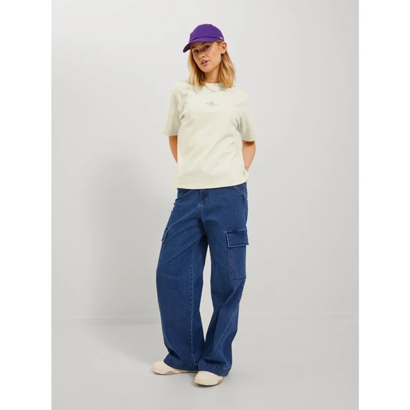 Jack&Jones JJXX Oversize Minimalist Kadın T-Shirt - Kısa Kol - 5