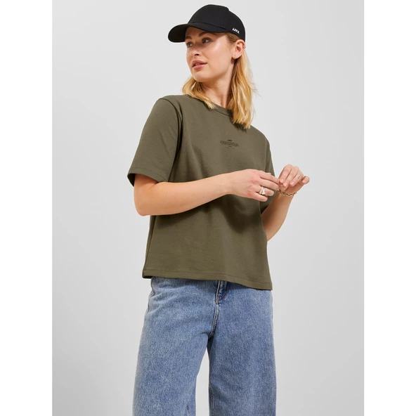 Jack&Jones JJXX Oversize Minimalist Kadın T-Shirt - Kısa Kol - 4