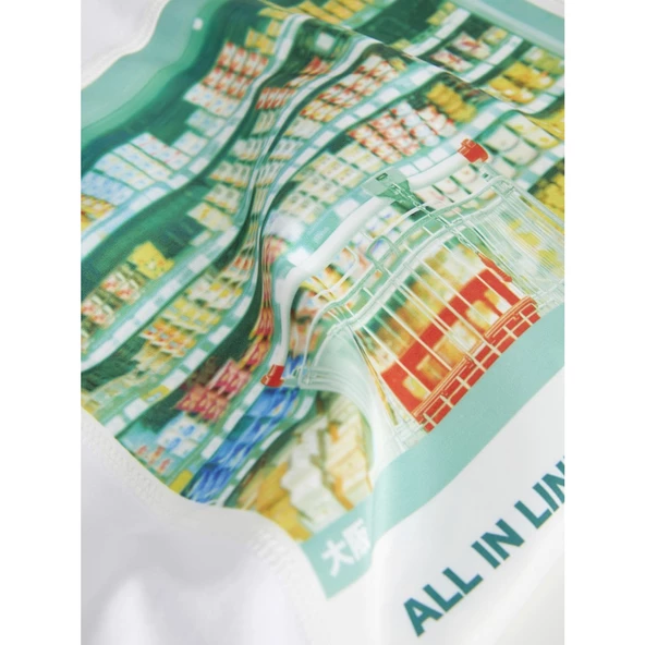 Jack&Jones JJXX Oversize Minimalist Kadın Tişört - Kısa Kol - Günlük - 5