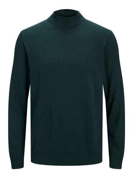 Jack&Jones Minimalist Yüksek Yakalı Uzun Kol Erkek Kazak - Oversize - 7