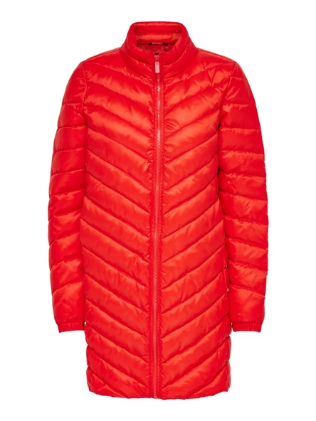 Only Midi Boy Büzgülü Şişme Mont - Kışlık Kadın Giyim