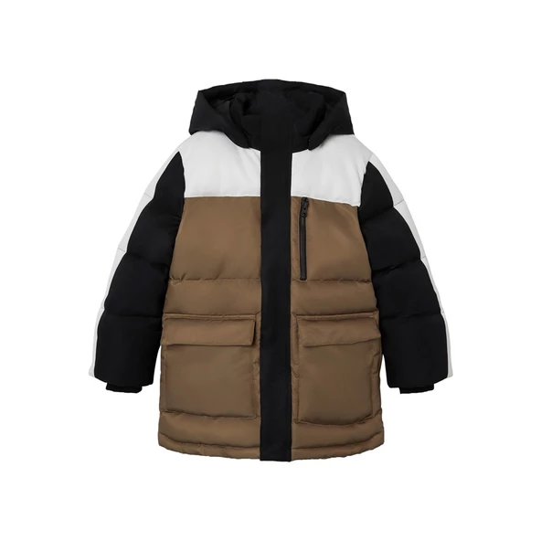 Erkek Çocuk Oversize Kapüşonlu Kışlık Mont-Günlük Kullanım - 2