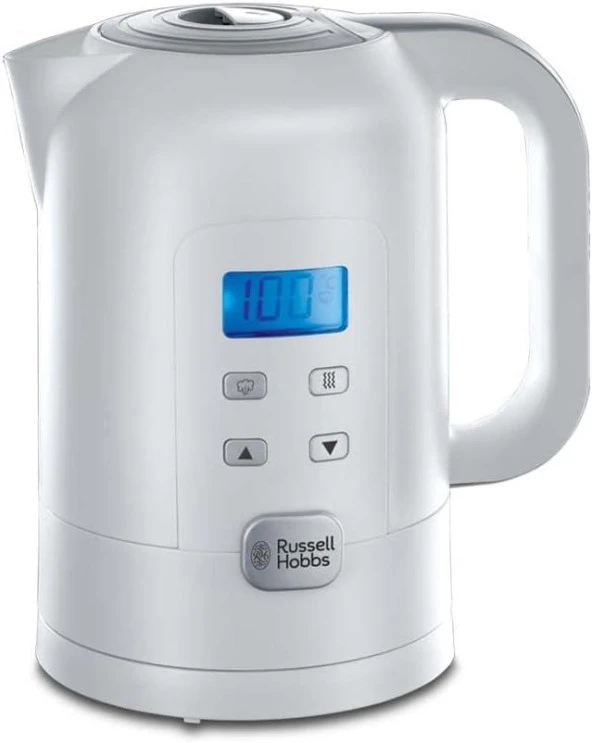 Russell Hobbs Hassas Su Isıtıcısı, 1.7l, 2200W, dijital sıcaklık ayarı ve LCD ekran, 25 Â° -100 Â° C, sıcak tutma fonksiyonu, çay makinesi 21150-70