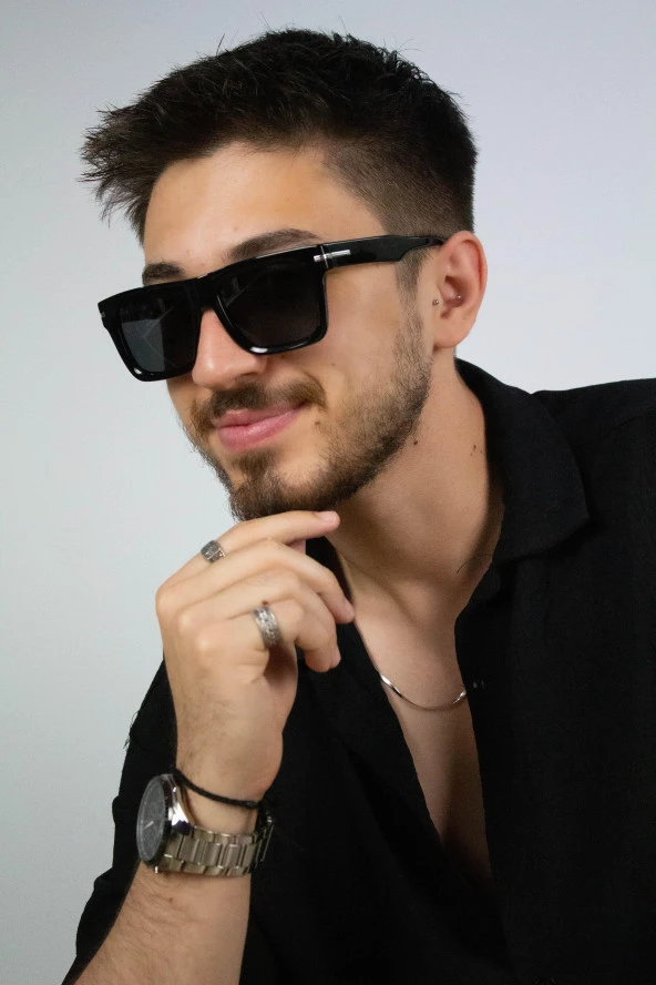 BLACK BLK AT8683 C1 Erkek Güneş Gözlüğü - Resim 3