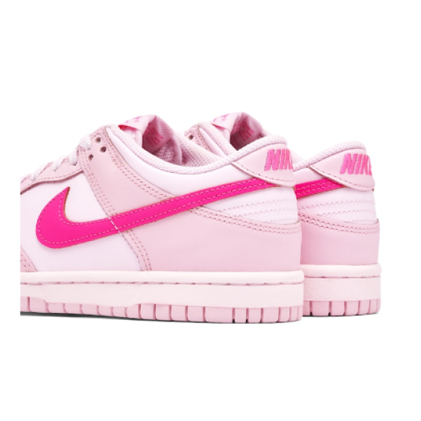 Nike Dunk Low Triple Pink - Resim 5